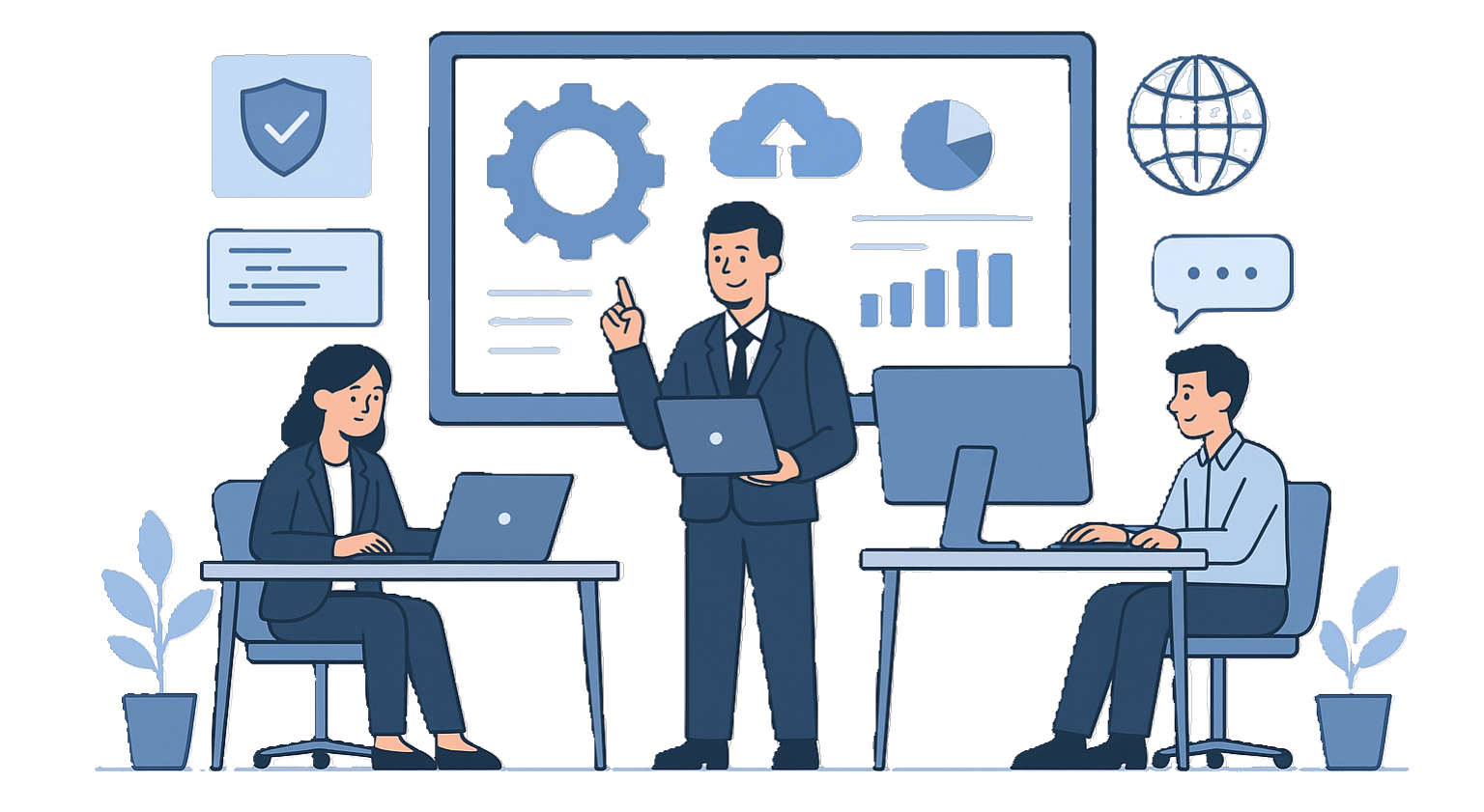 Web development illustration